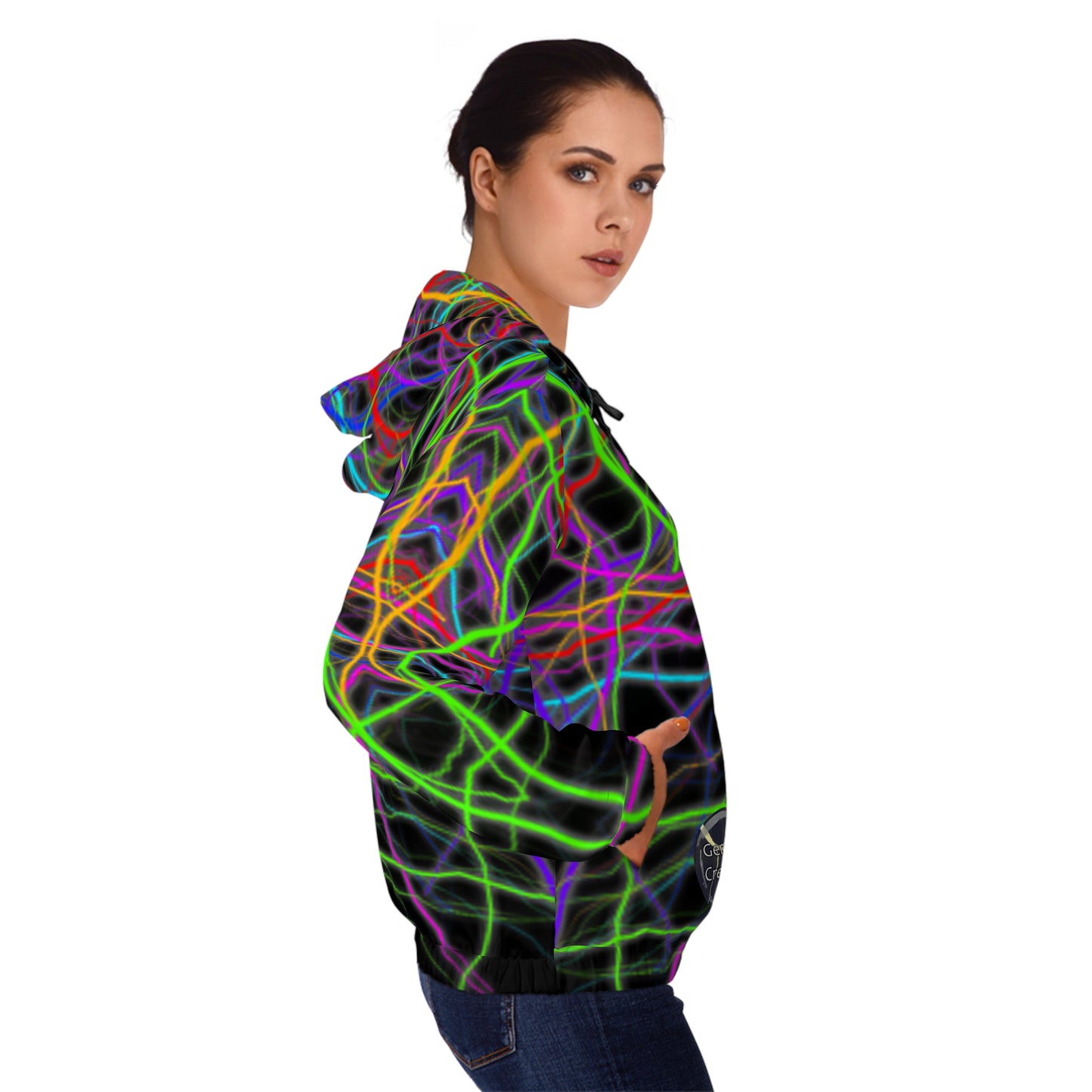 Gemini_X Creations Women’s Full-Zip Hoodie