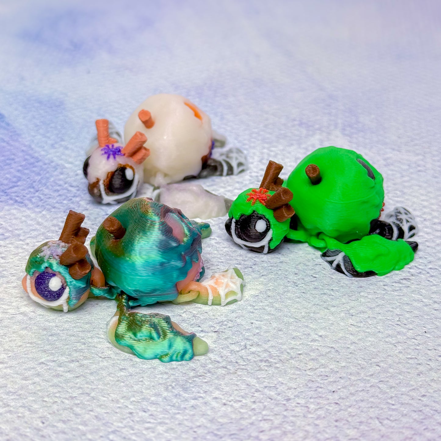 Baby Buddies - Turtles - 3d printed Miniature articulated creature Prints and Packs print articulating creative animal Mini