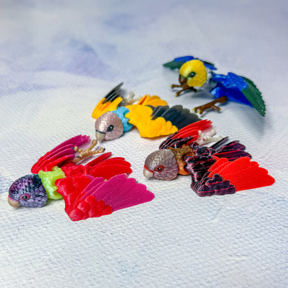 Baby Buddies - Birds- 3d printed Miniature articulated creature Prints and Packs print articulating creative animal Mini