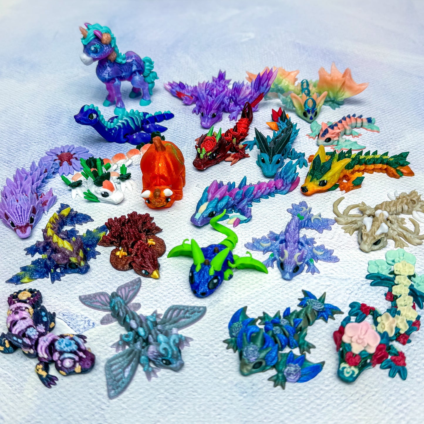 Baby Buddies - Dragons & Fantasy - 3d printed Miniature articulated creature Prints and Packs print articulating creative animal Mini