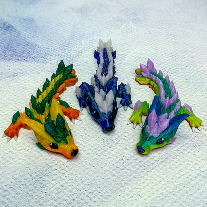 Baby Buddies - Dragons & Fantasy - 3d printed Miniature articulated creature Prints and Packs print articulating creative animal Mini