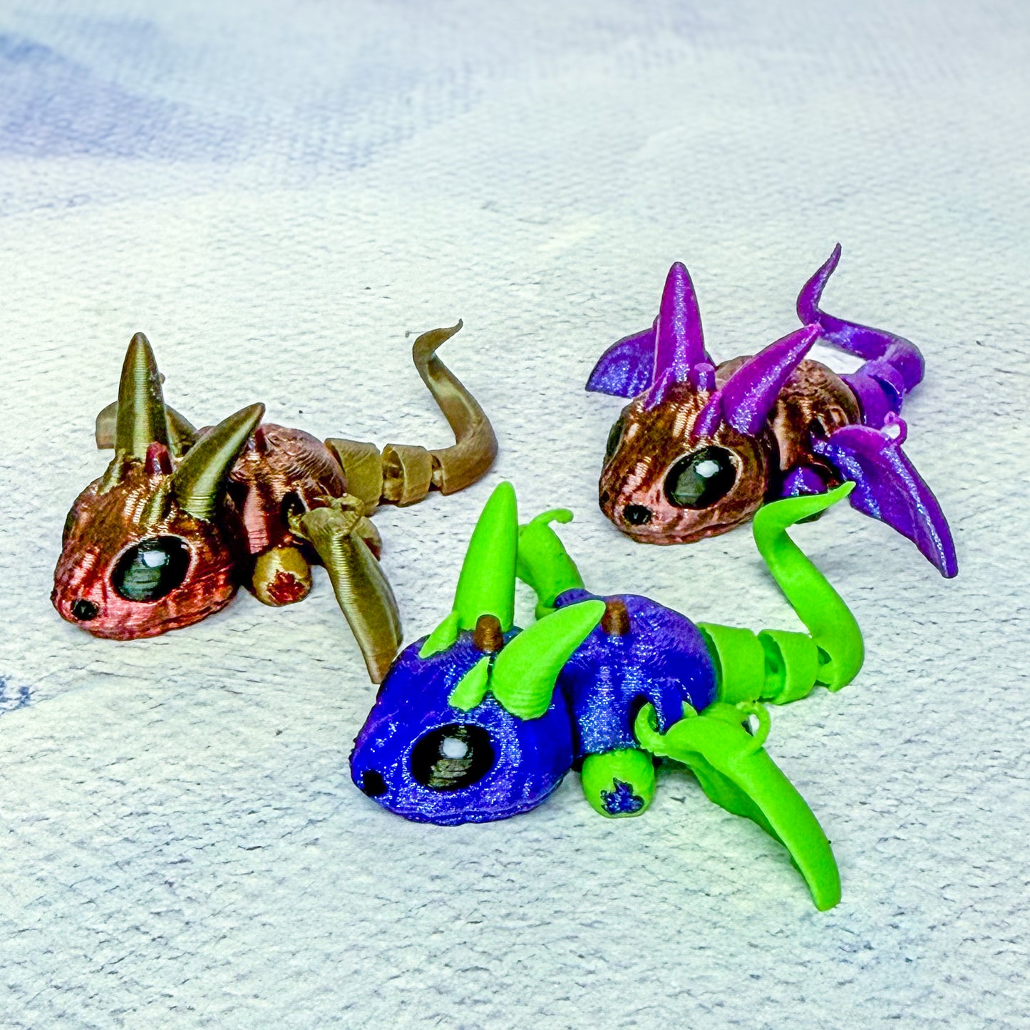 Baby Buddies - Dragons & Fantasy - 3d printed Miniature articulated creature Prints and Packs print articulating creative animal Mini